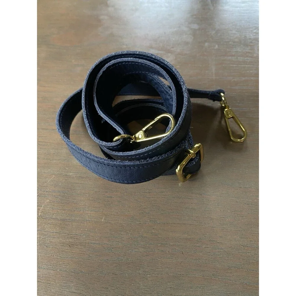Guanti & Borse Genuine Leather Shoulder Bag Blue Italy La Guantaia Firenze Strap